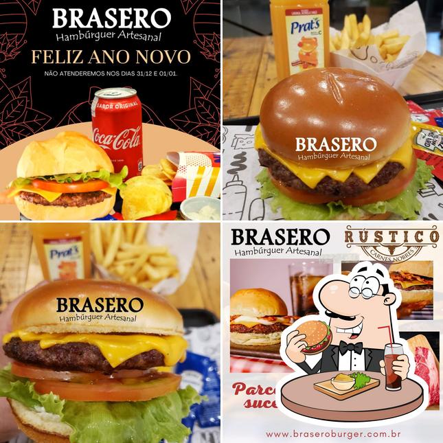 Os hambúrgueres do Brasero Burger irão satisfazer uma variedade de gostos