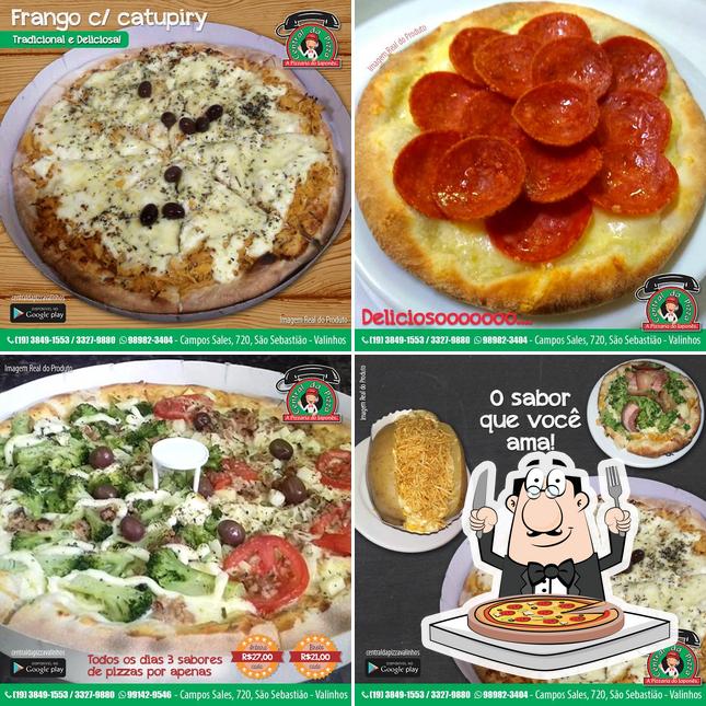 Peça diversos tipos de pizza