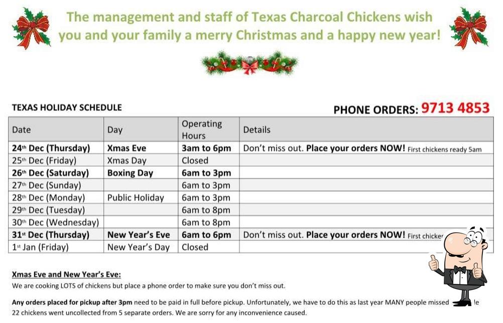 Texas Charcoal Chicken in Five Dock Restaurant menu and reviews