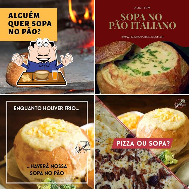 Comida em Pizzaria Piarello