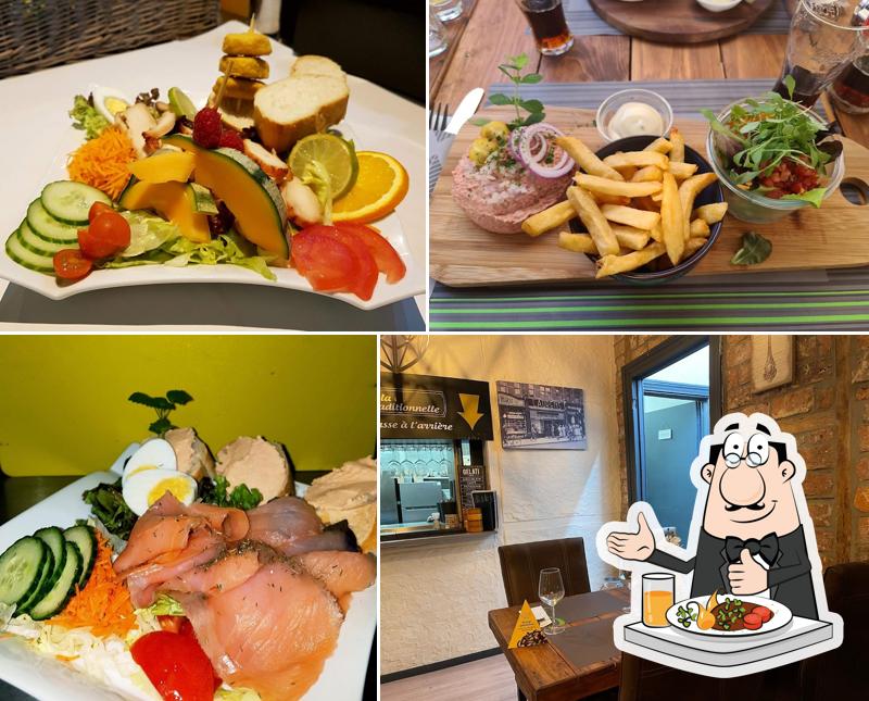 Nourriture à La traditionnelle friterie-restaurant