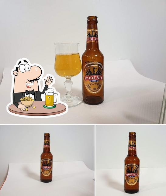 Vous pouvez prendre un verre de bière blonde ou brune