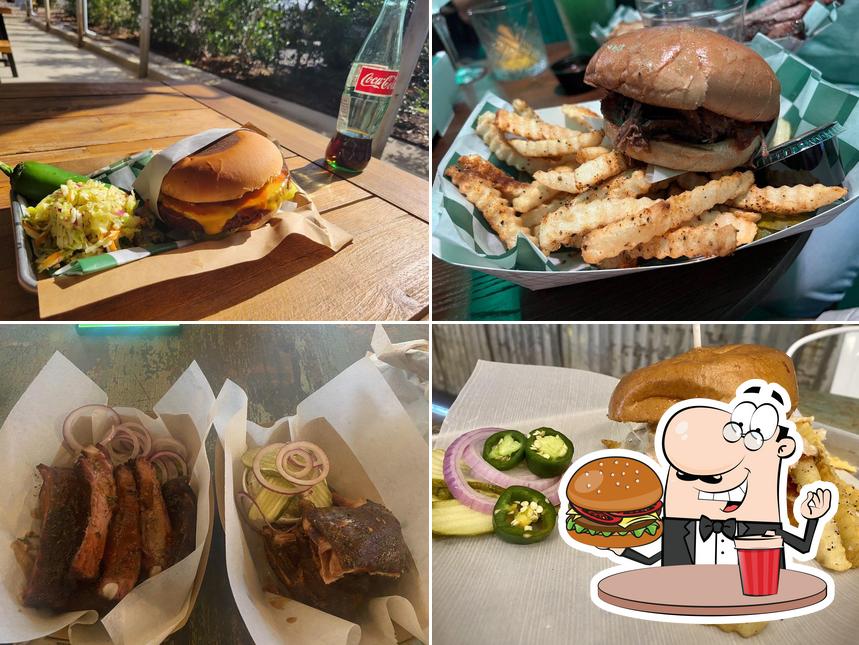 Get a burger at Rusty Nickel IceHouse