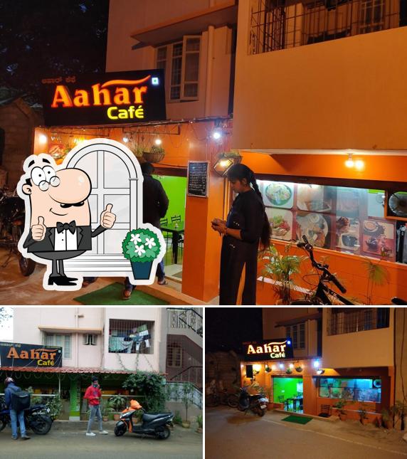 The exterior of Aahar Cafe