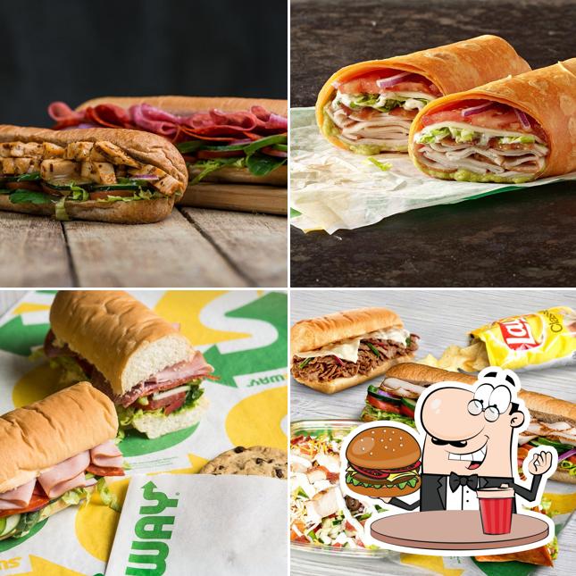 Try out a burger at Subway