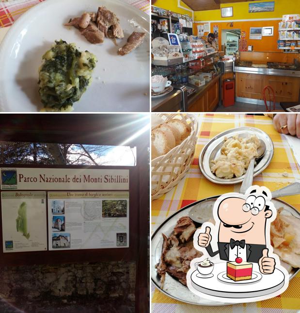 Bar Pizzeria Trattoria De Michelis Pa & Ma serve un'ampia varietà di dolci