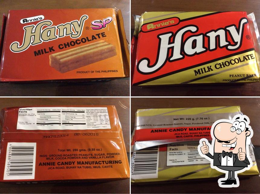 See this picture of Annie's Hany