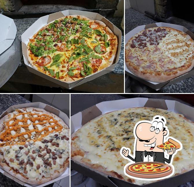 Consiga pizza no Pizzaria Infinity Santa Kaya