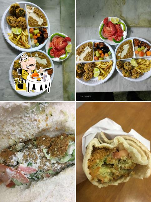 Food at Alabasiya Egyptian restaurant