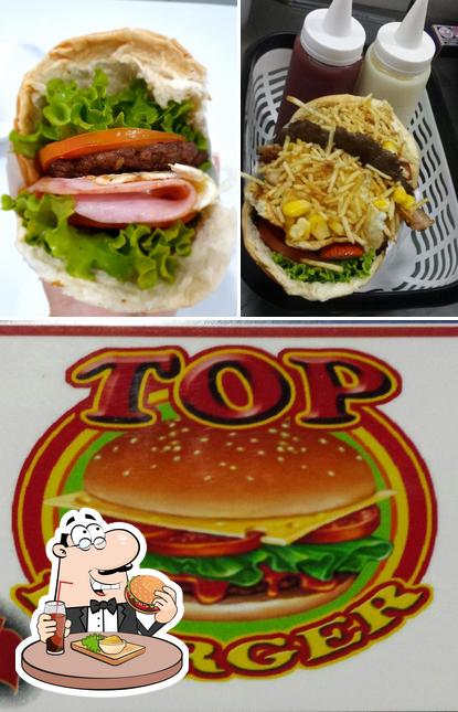 Consiga um hambúrguer no Top Burger