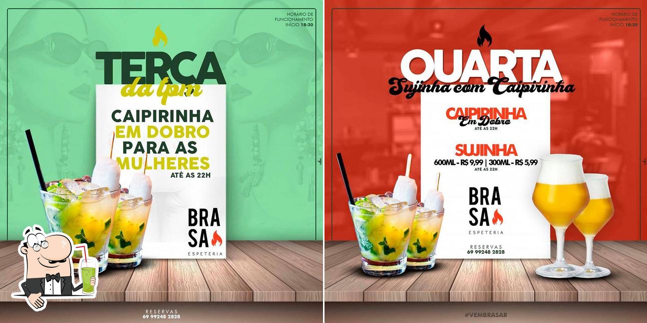 Desfrute de um drinque no Brasa Espeteria