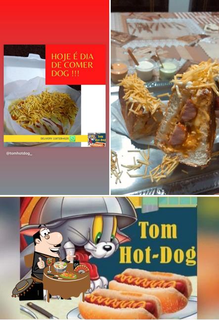 Comida em Tom Hot Dog