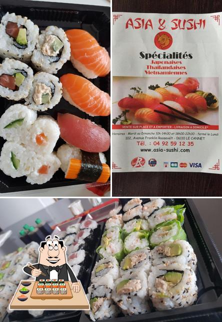 Prenez différentes options de sushi