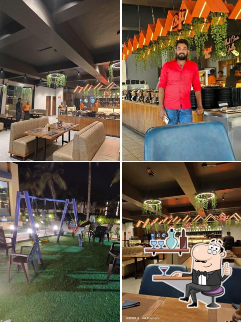 The interior of Mad Over Grills Veraval