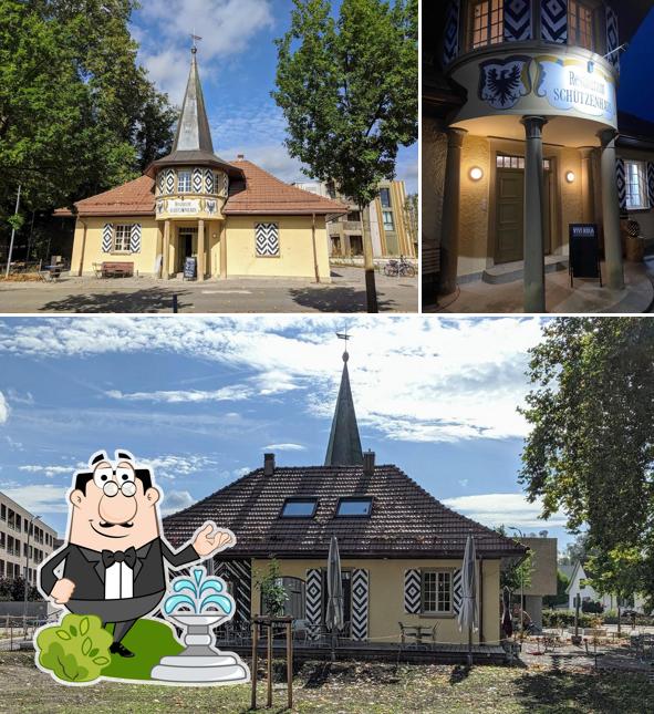Goditi la vista dagli esterni di Restaurant Schützenhaus