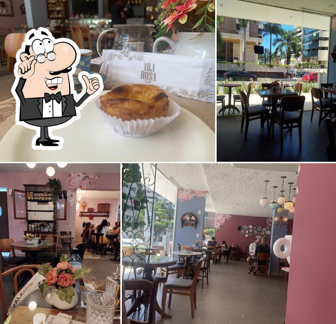 O interior do Vila Rosa Café