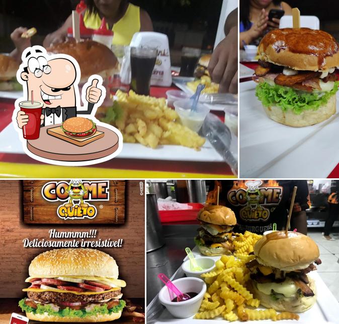 Delicie-se com um hambúrguer no Come Quieto Hamburgueria