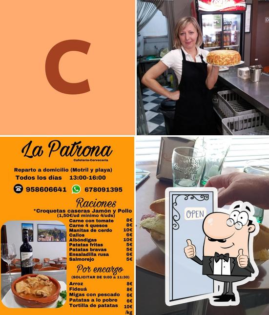 Это снимок паба и бара "Cafetería Bar la Patrona"