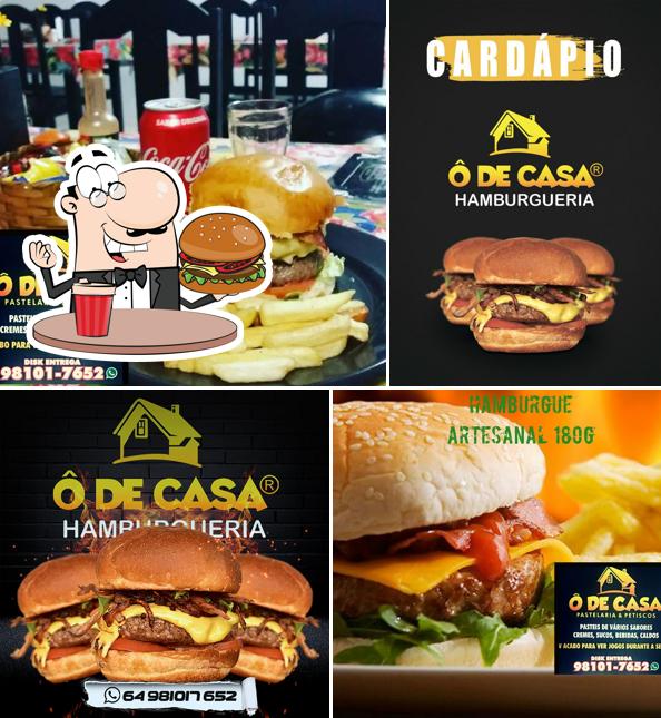 Peça um hambúrguer no Ô DE CASA HAMBURGUERIA