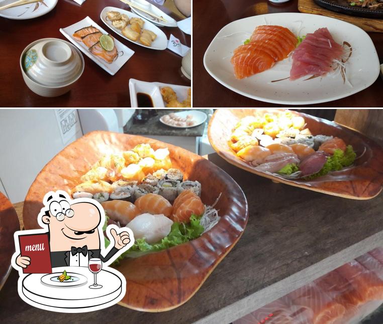 Platos en Bimi Sushi