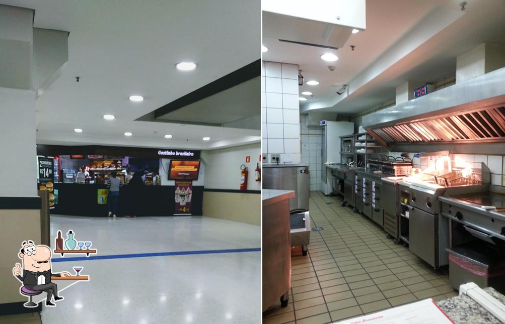 O interior do Giraffas Hiper Carrefour Demarchi
