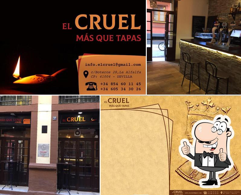 Look at the picture of Bar El Cruel