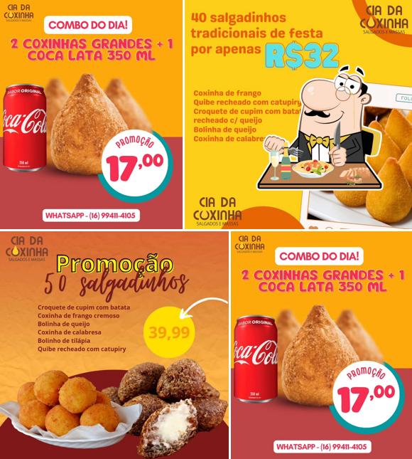 Platos en Cia da Coxinha