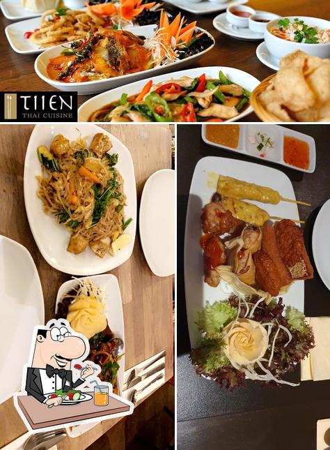 Food at Tiien Thai Restaurant