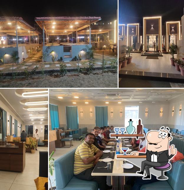 The interior of Grand Samrat Restaurant