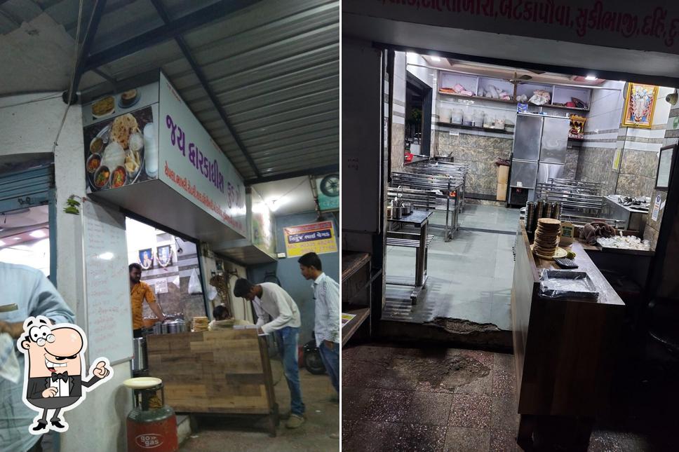 The interior of Jai Dwarkadhish Food zone