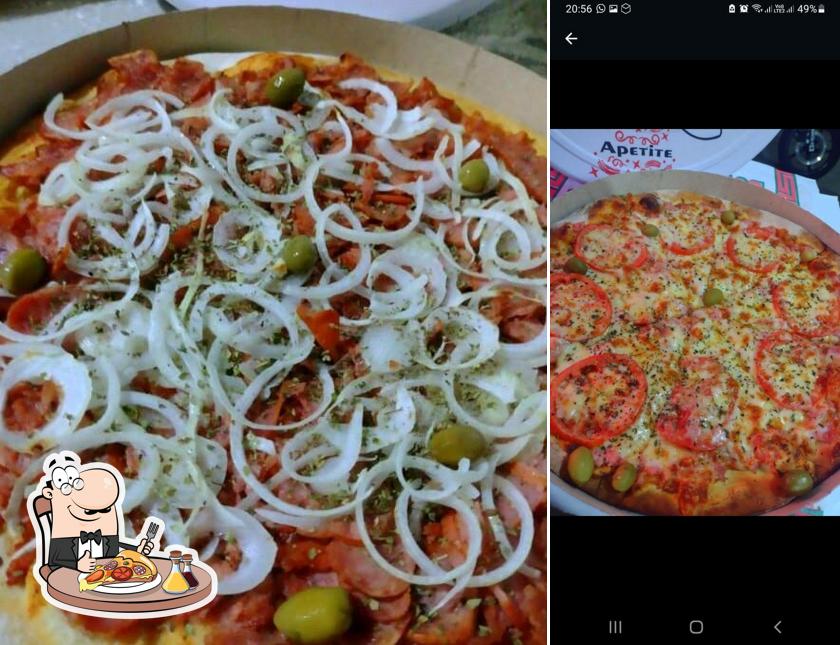 Experimente pizza no Pizzaria da Larhy