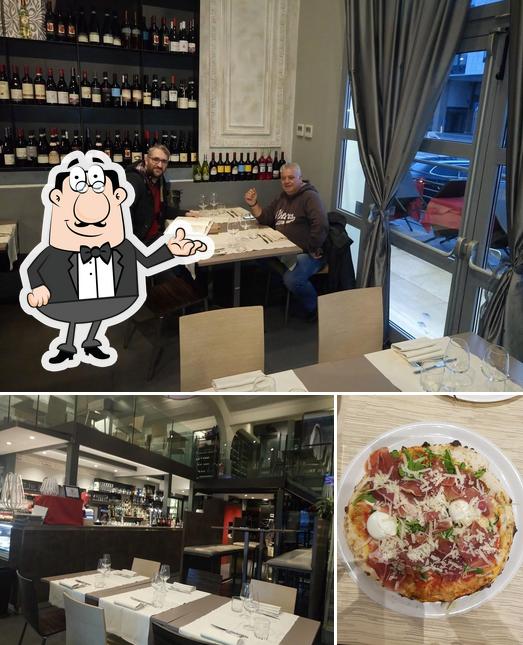 Guarda la immagine che mostra la interni e cibo di Pizzeria Mezzometro