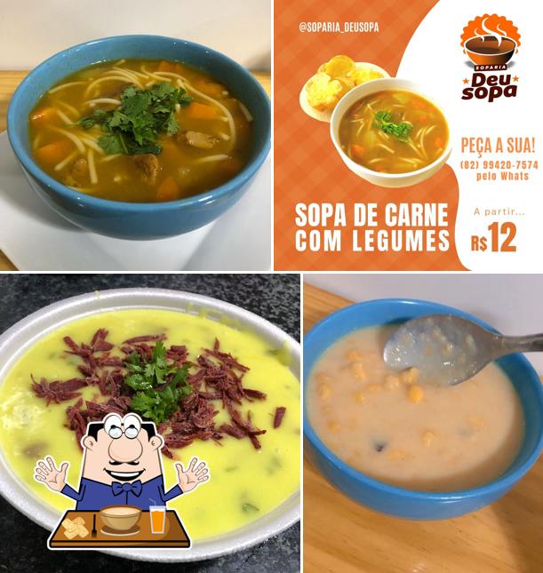 Sopa de moluscos em Soparia Deu Sopa