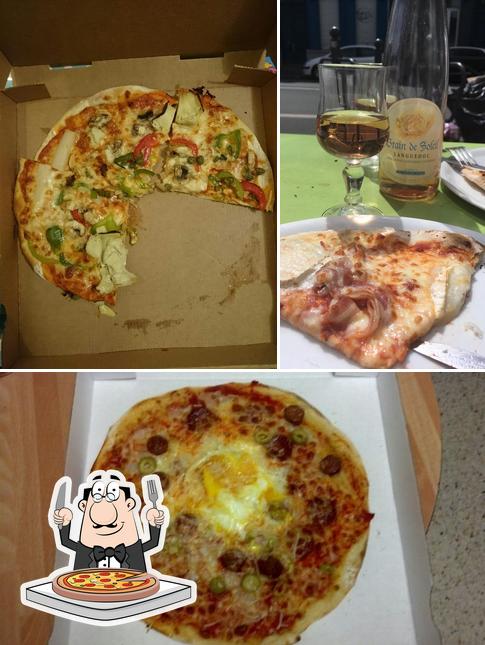 Choisissez des pizzas à L'Emilpates