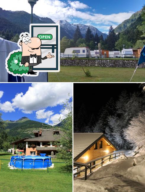 Gli esterni di Camping & Chalet Presanella