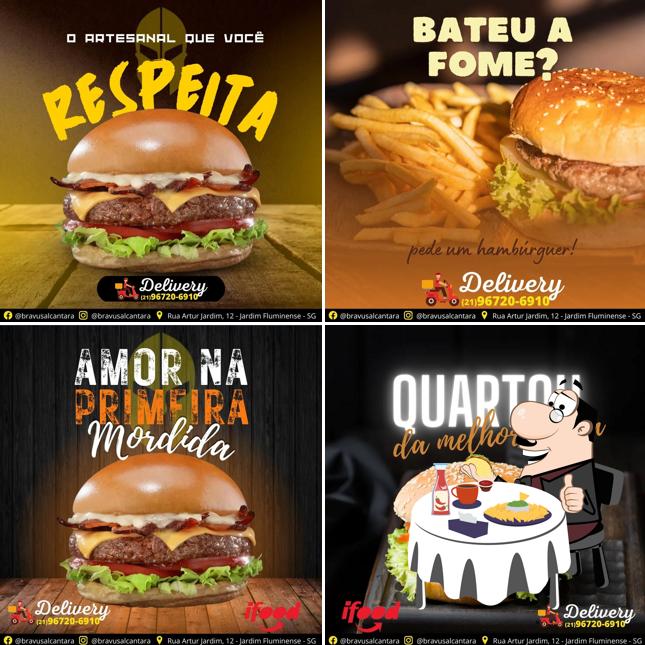 Hambúrguer em Bravus Burger Alcantara