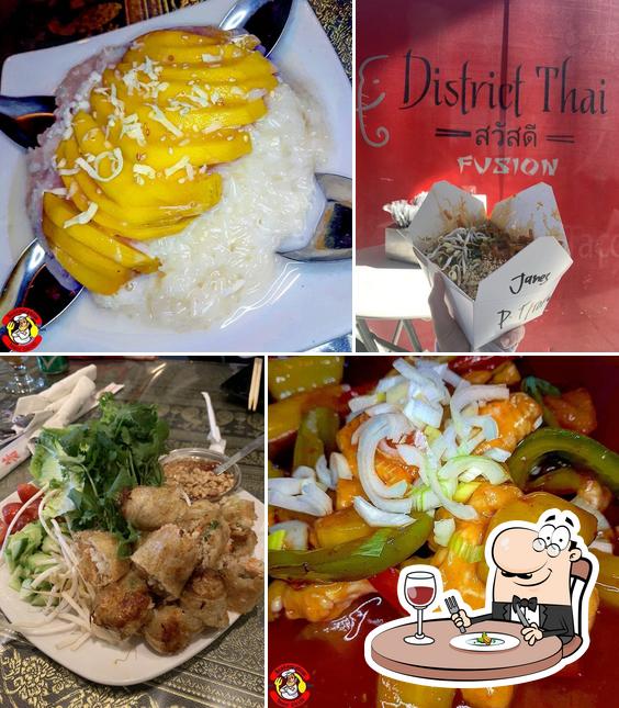 Food at District Thai