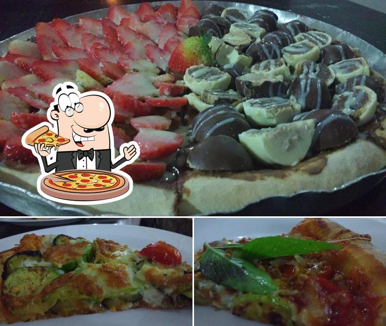 Escolha pizza no San Fernando Pizzaria