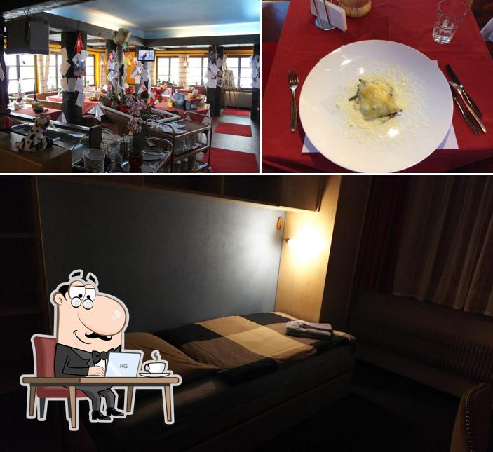 The image of Matterhorn Golf Hotel’s interior and food