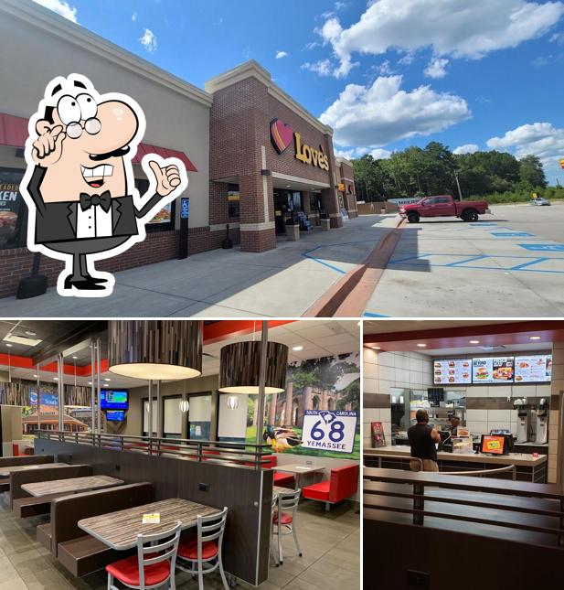 The picture of Hardee’s’s interior and exterior