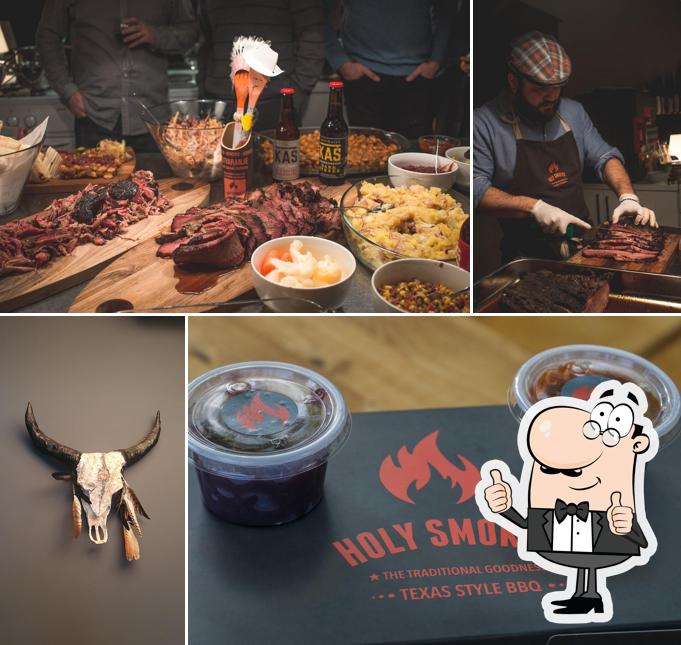Look at the picture of Holy Smokes - Texas Style BBQ