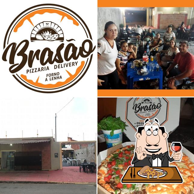 No Brasão Pizzaria, você pode degustar pizza