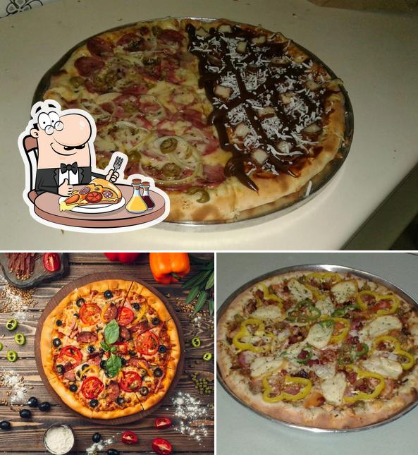 Escolha diferentes tipos de pizza