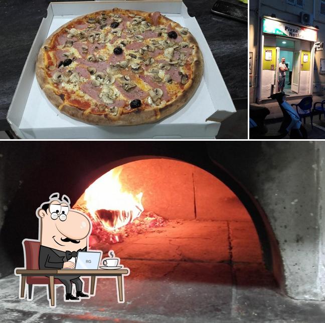 L’image de la intérieur et pizza concernant Pizza Nostra