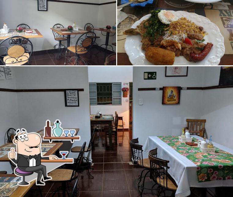 Entre diversos coisas, interior e comida podem ser encontrados no Bistrô Graxaim