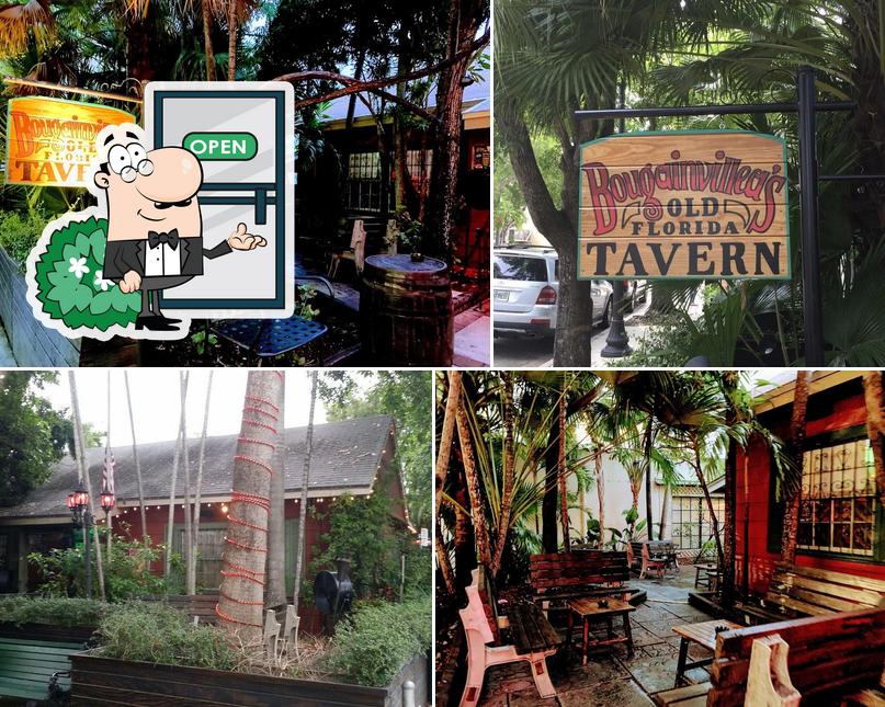 Bougainvillea's Old Florida Tavern in South Miami Restaurant menu and