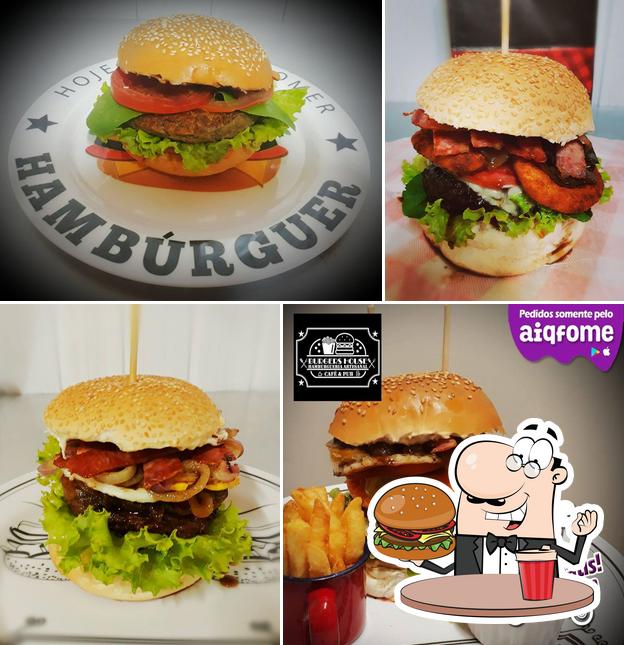 Consiga um hambúrguer no The Burger House