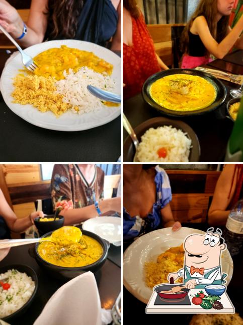 Curry de frango em Coco Pimenta Gastrobar