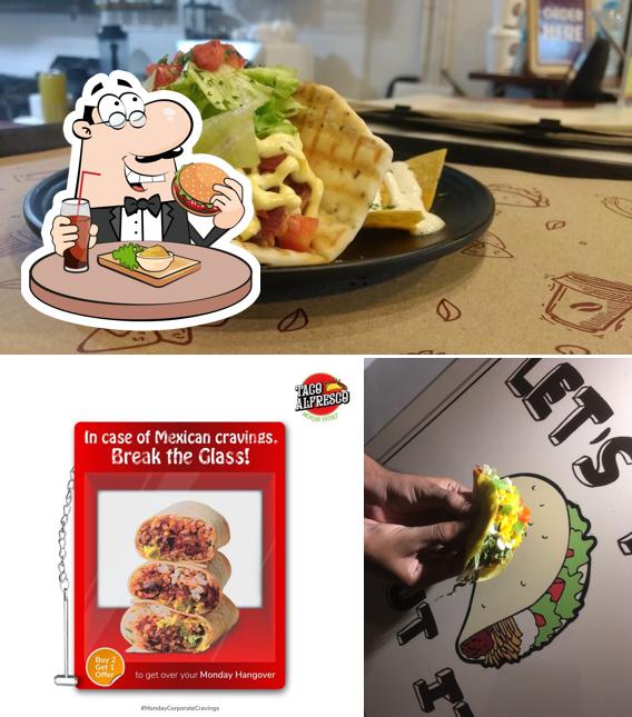 Get a burger at Taco Alfresco