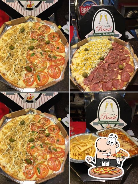 Peça pizza no Restaurante e Pizzaria Sabor Brasil